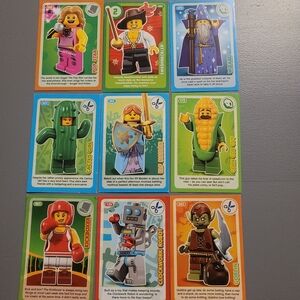 Lot Of 9 Lego 2018 Sainsbury's Trading Cards